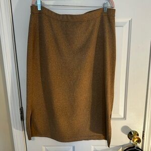 Vince Camuto Pull On Side Slit Jersey Skirt
